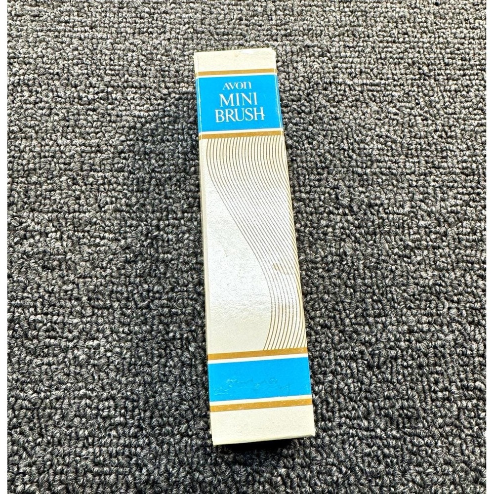 Avon Mini Vintage Oval Hair Brush Tortoise Brown Plastic 6 in with Box